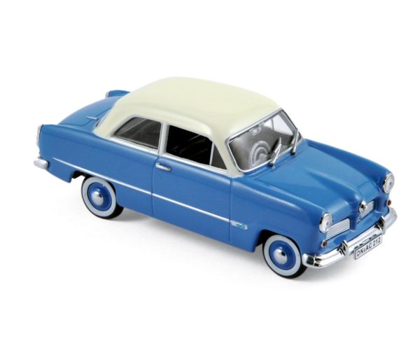 Ford Taunus 12M 1954 Bleu avec toit blanc 1/43