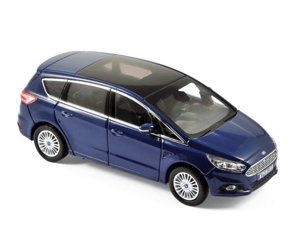 Ford S-Max 2015 Bleu métallisé 1/43