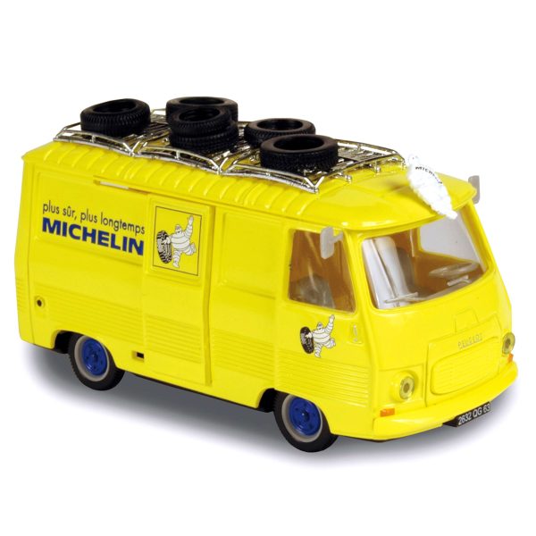 Peugeot J7 Michelin avec Bibendum et galerie 1/43