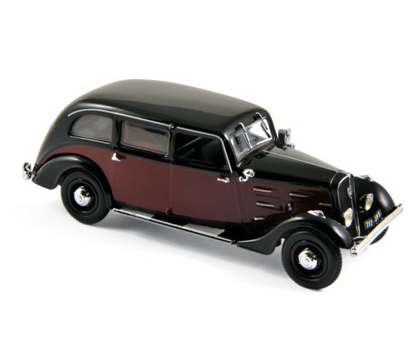 Peugeot 401 Longue taxi 1935 Rouge Foncé/Noir 1/43