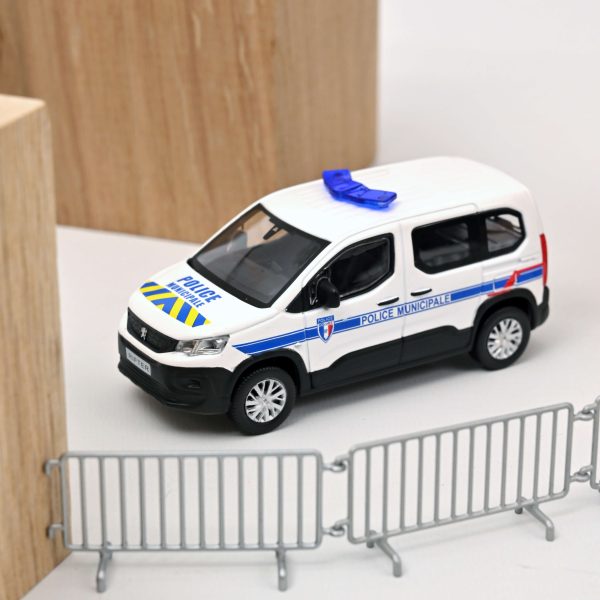 Peugeot Rifter 2019 Police Municipale avec bleu/jaune 1/43