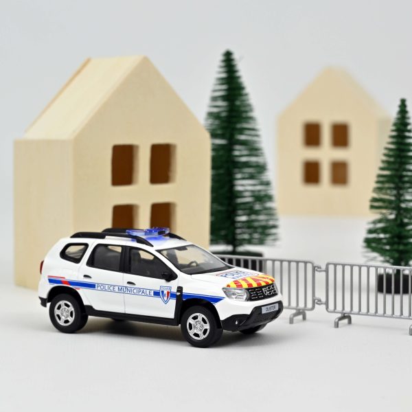 Dacia Duster 2018 Police Municipale Rouge et Jaune 1/43