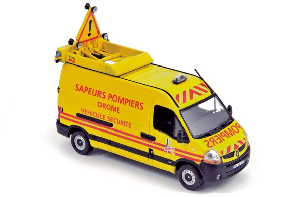 Renault Master 2008 Pompiers Véhicule Balisage Sécurité 1/43