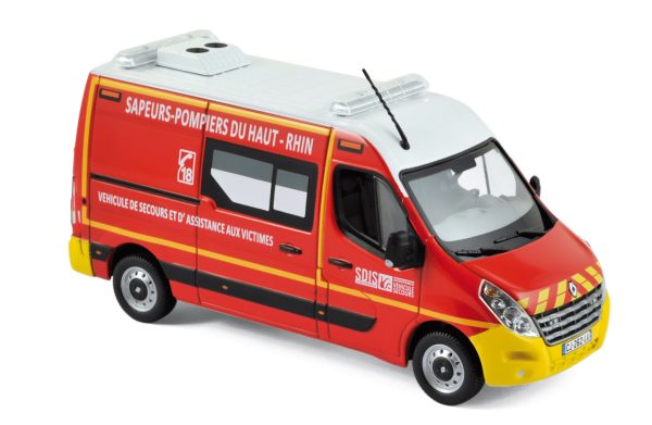 Renault Master 2011 Pompiers - VSAV Pare-chocs jaunes 1/43