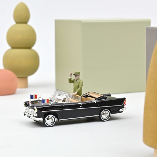 Simca V8 Chambord Présidentielle 1960 avec figurine 1/43