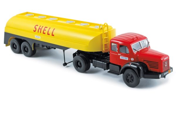 Berliet TLM 10 M2 cabine profonde 1961 SHELL Tanker 1/43