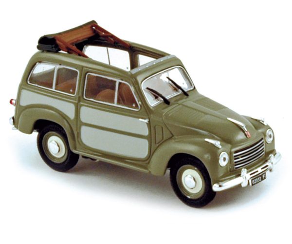 Fiat 500 Belvédère 1952 - Vert/Gris 1/43