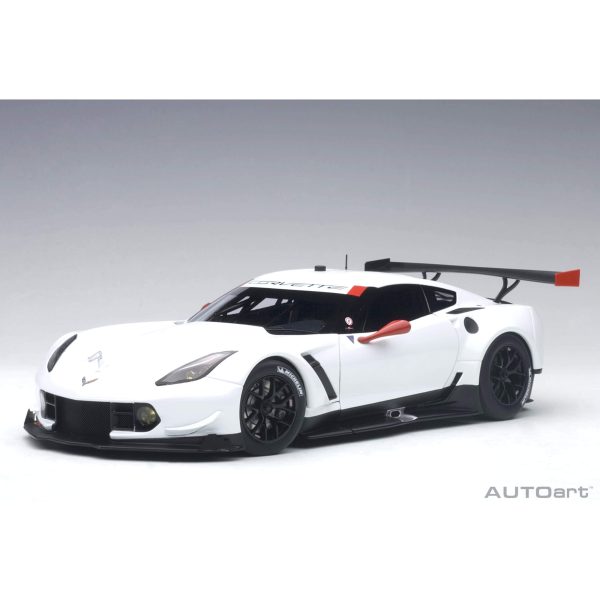 Chevrolet Corvette C7.R Plain Body Version Blanc 1/18