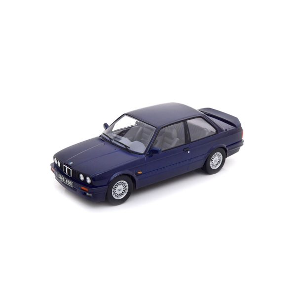 BMW 325i E30 M-Package 2 1988 Bleu foncé métallisé 1/18